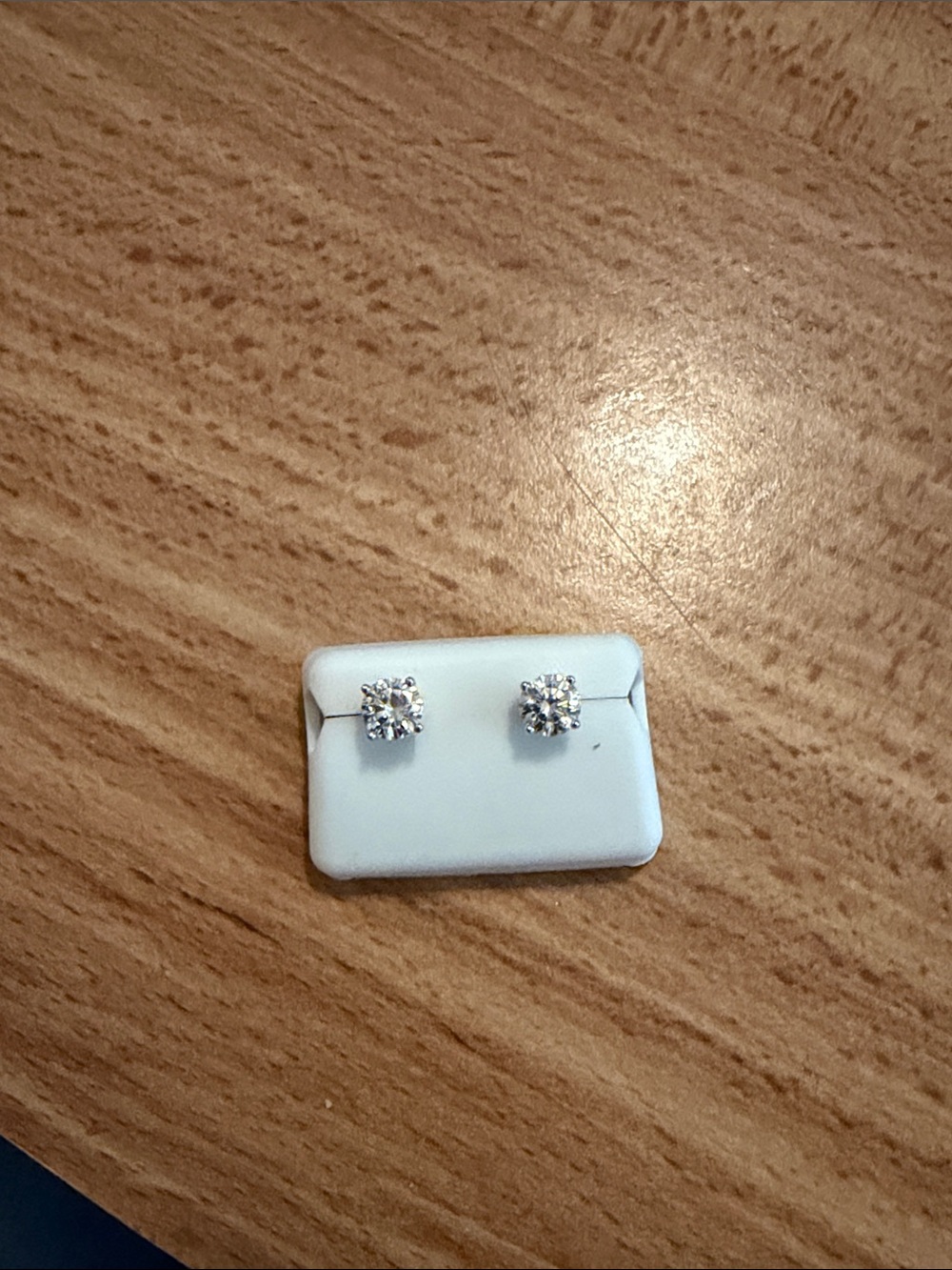 Moissanite stud earrings